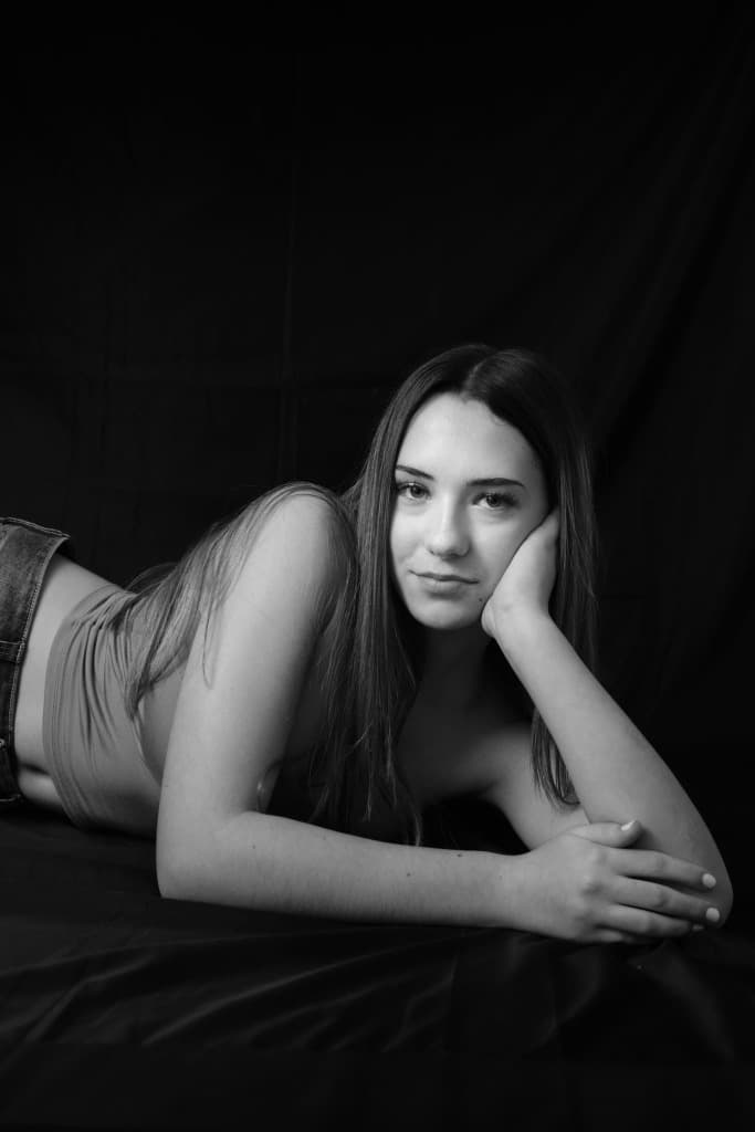 Portrait artistique noir et blanc par Steven Dufour